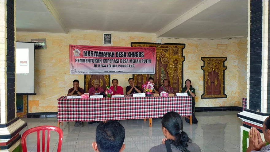 PEMDES JELIJIH PUNGGANG ADAKAN SOSIALISASI DAN PEMBENTUKAN PENGURUS KOPERASI MERAH PUTIH