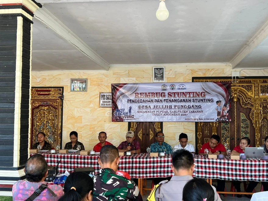 PEMDESA JELIJIH PUNGGANG LAKSANAKAN REMBUG STUNTING 